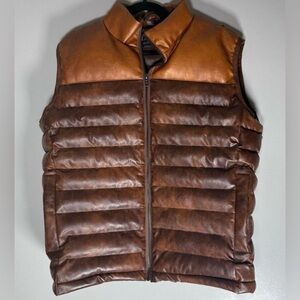 Genuine Leather Puffer Vest just to go anywhere in style! Soft and comfortable